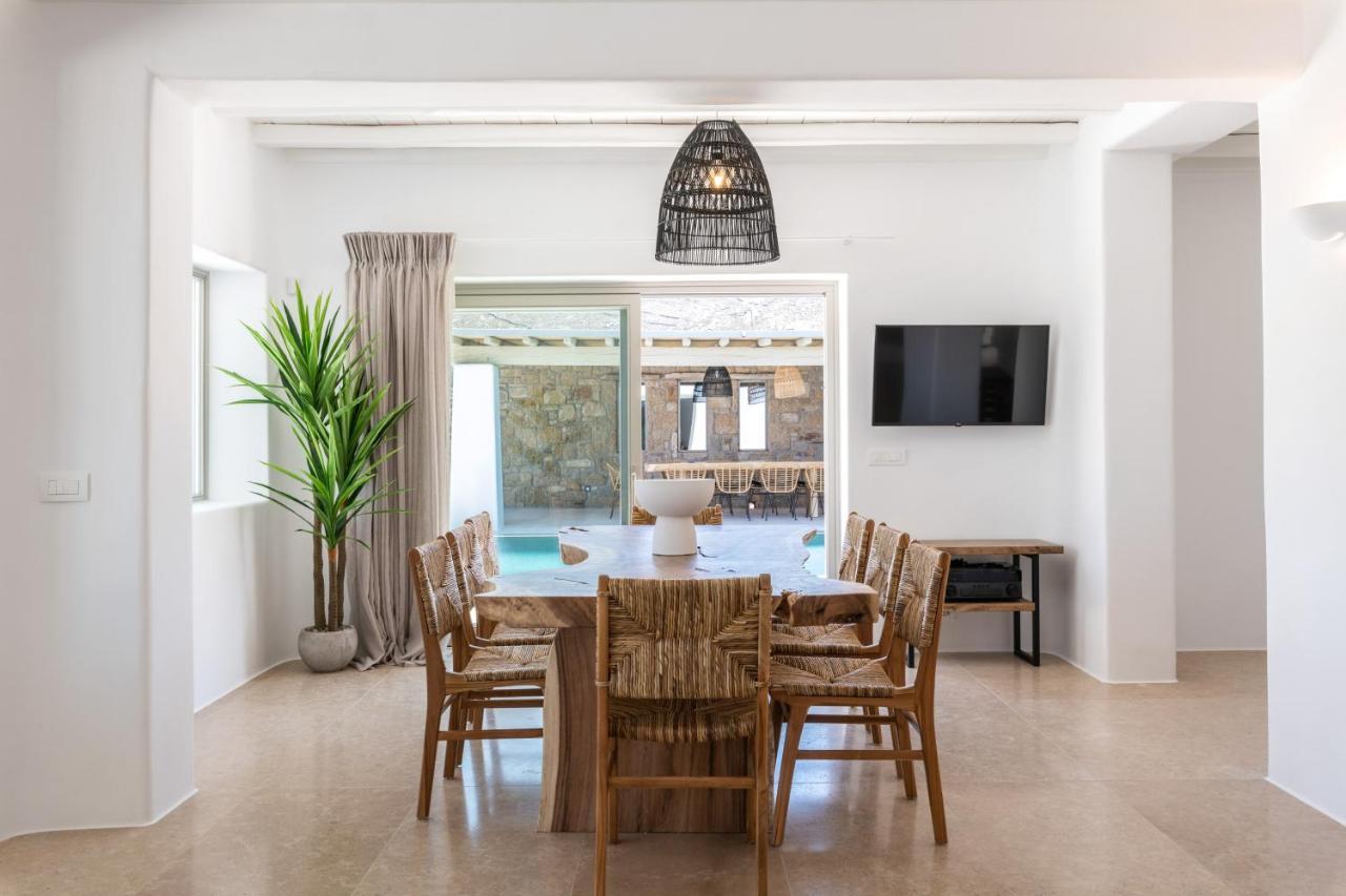 Mykonos Ag Villas In Ftelia Beach Exterior foto