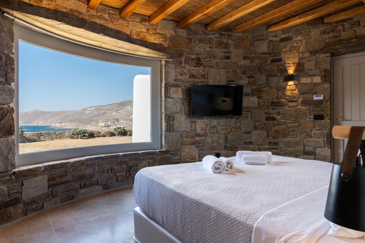 Mykonos Ag Villas In Ftelia Beach Exterior foto