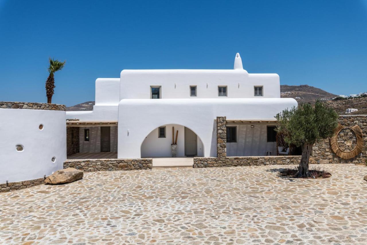 Mykonos Ag Villas In Ftelia Beach Exterior foto