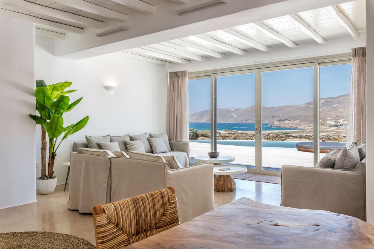 Mykonos Ag Villas In Ftelia Beach Exterior foto